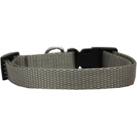 PET PAL Plain Nylon Dog CollarSilver Extra Large PE788955